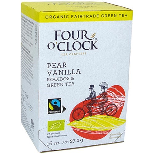 Four O'Clock Pear Vanilla Green Tea & Roobios